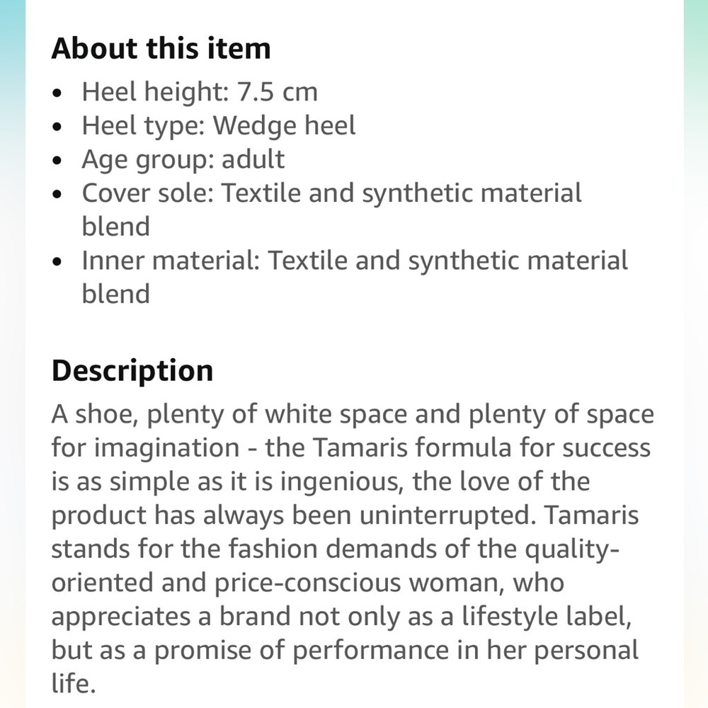 Tamaris Ankle Strap Wedge Sandal Size 41 - Picture 4 of 10